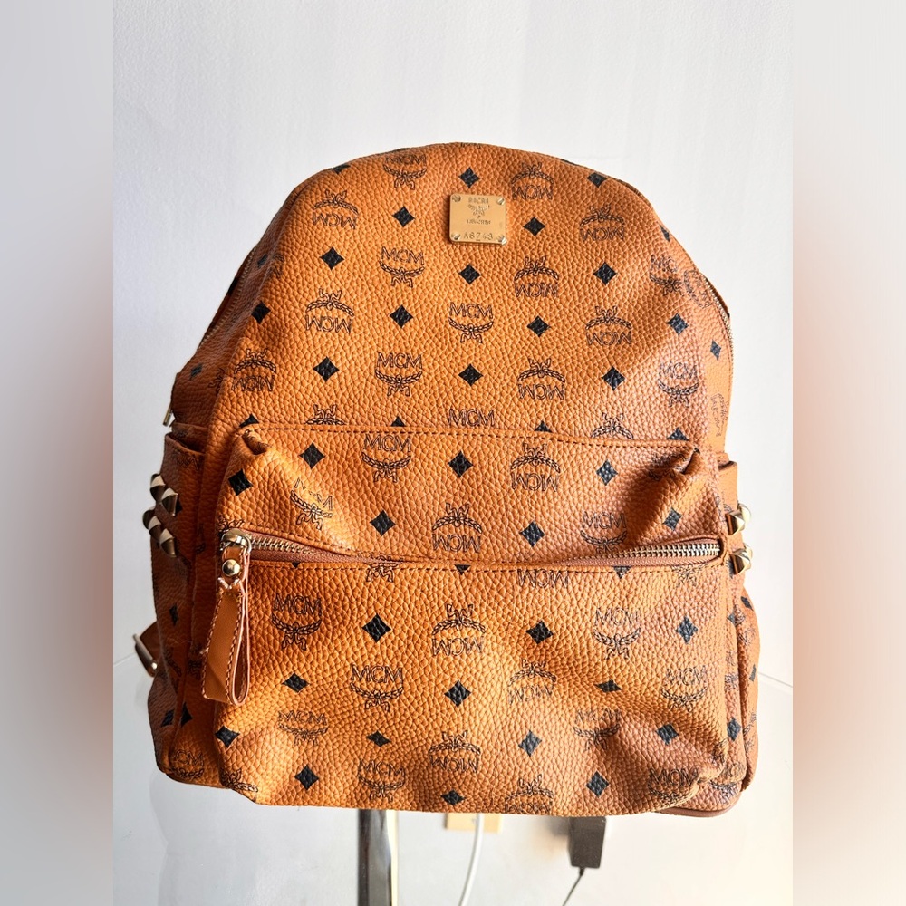 MCM Cognac Visetos Backpack